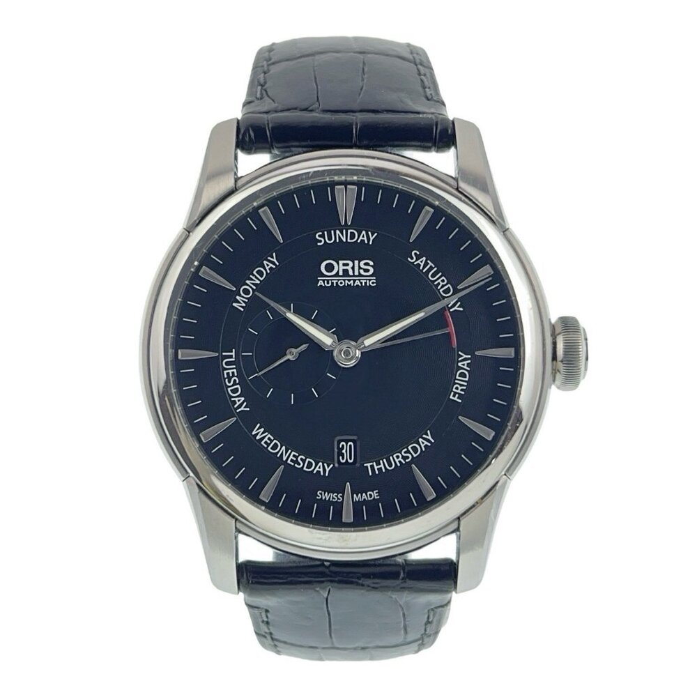 Oris Artelier Pointer Stainless Steel Black Dial 44mm Automatic Mens Watch 7666